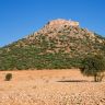 Ruins of Castle-Monastery of Calatrava La Nueva, La Mancha, Spain