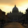 Saint Peter Church - Vatican - in beautiful sunset, Rome - Italy